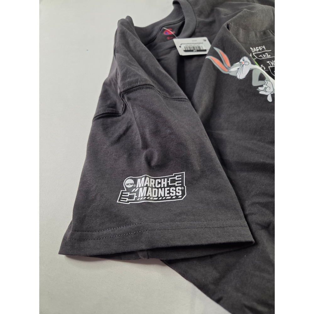 Champion Looney Tunes Bugs Bunny March Madness NCAA Pocket T-Shirt Black Men's M - Picture 5 of 5